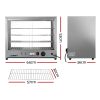 Devanti Commercial Food Warmer Display Cabinet – 64cm | 4-Tier Hot Showcase for Cafés & Events