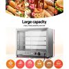 Devanti Commercial Food Warmer Display Cabinet – 64cm | 4-Tier Hot Showcase for Cafés & Events