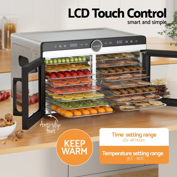 Devanti 16-Tray Dual-Zone Food Dehydrator