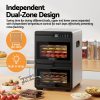 Devanti 16 Trays Food Dehydrator Dual-Zone Stainless Steel