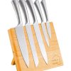 Natural Bamboo Magnetic Knife Block – Strong Magnetic Holder for Kitchen Storage & Organisation
