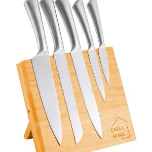 Natural Bamboo Magnetic Knife Block – Strong Magnetic Holder for Kitchen Storage & Organisation