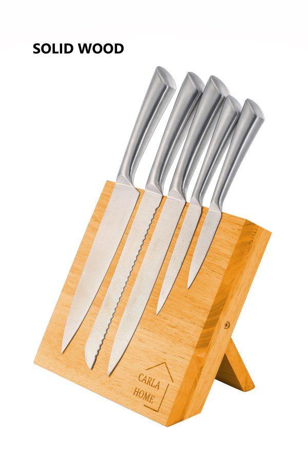 Natural Bamboo Magnetic Knife Block – Strong Magnetic Holder for Kitchen Storage & Organisation