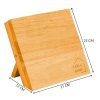 Natural Bamboo Magnetic Knife Block – Strong Magnetic Holder for Kitchen Storage & Organisation