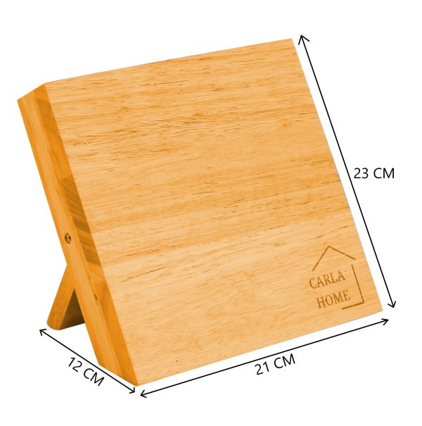 Natural Bamboo Magnetic Knife Block – Strong Magnetic Holder for Kitchen Storage & Organisation