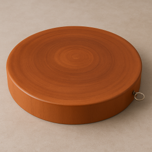 Natural Hardwood Round Chopping Board Medium – 100% Hygienic Wooden Kitchen Cutting Board