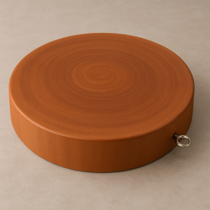 Natural Hardwood Round Chopping Board Large – 100% Hygienic Wooden Kitchen Cutting Board