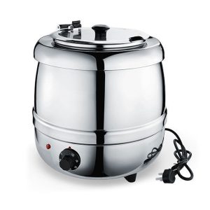 10L Commercial Buffet Soup Warmer | Stainless Steel Electric Food Warmer, Silver