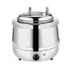 13L Electric Buffet Food Warmer | Commercial Soup Warmer with Stainless Steel Pot & Lid