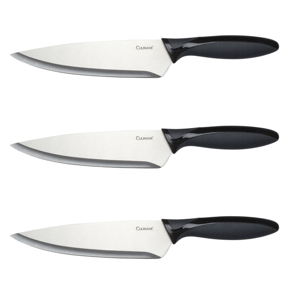 Culinare 3-Piece Chef Knife Set – 18.5cm Stainless Steel Cutlery Tools