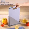 3-Piece Antibacterial Chopping Board Set | Double-Sided Kitchen Boards with Food Tabs & Stand