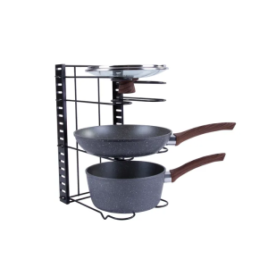 Livingtoday 5-Level Vertical Pot & Pan Rack – Single Side Kitchen Organizer
