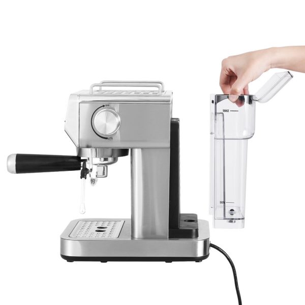Devanti 20 Bar Coffee Machine – Stainless Steel Espresso Maker with Frother & LED Display - Image 5