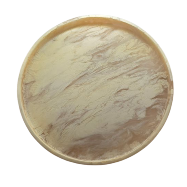 Resin Serving Tray Off-White 41cm - Image 2