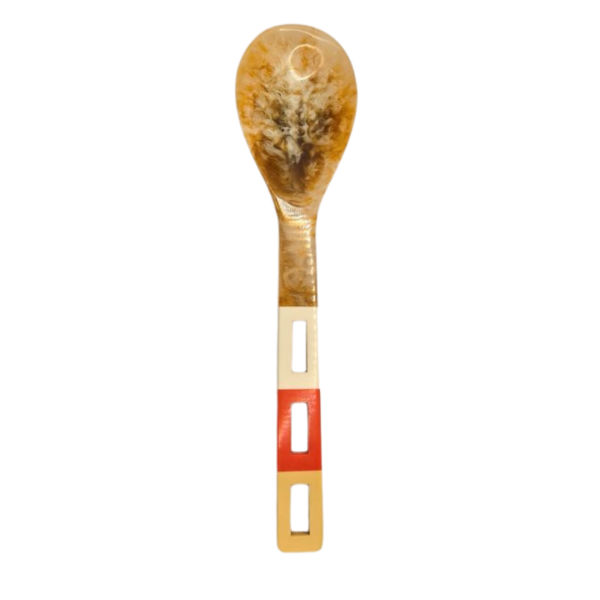 Retro Orange Multi Resin Serving Spoon - Image 2