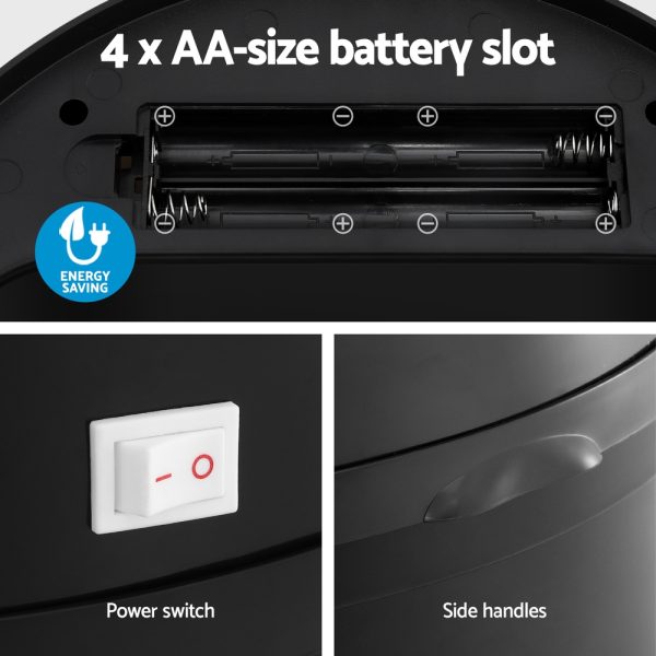 Devanti 9L Motion Sensor Bin – Black | Hands-Free Kitchen & Bathroom Trash Can - Image 5