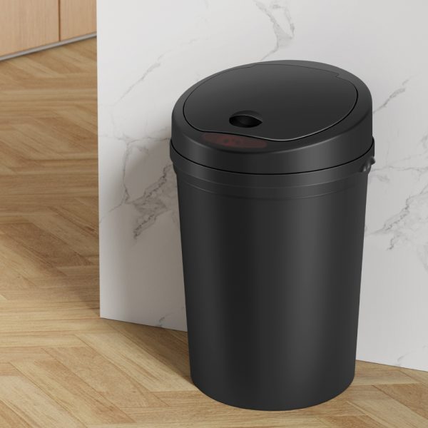 Devanti 9L Motion Sensor Bin – Black | Hands-Free Kitchen & Bathroom Trash Can - Image 6