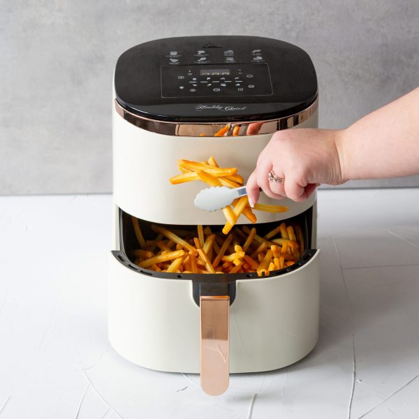 7L Digital Air Fryer – Cream | Touch-Control with 8 Pre-Set Cooking Programs - Image 4