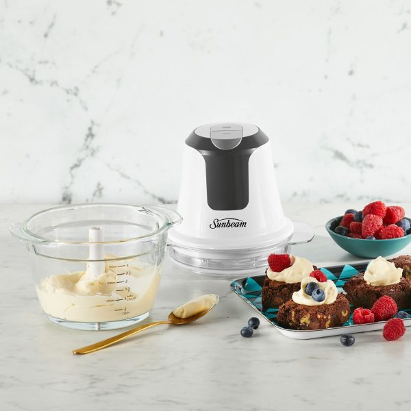 Sunbeam Mini Glass MultiChopper Food Processor – White - Image 2