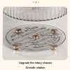 Transparent Luxury Rotating Storage Rack – Spice Organizer for Kitchen or Desk